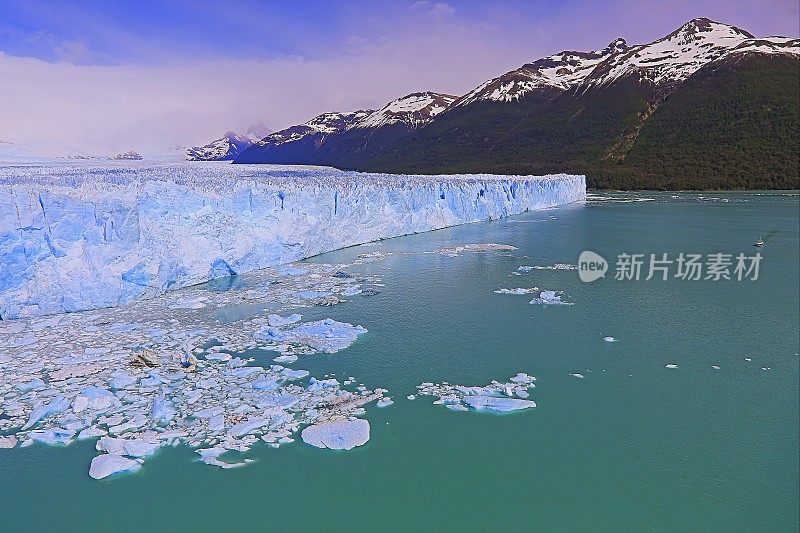 莫雷诺冰川和阿根廷湖- El Calafate，阿根廷巴塔哥尼亚